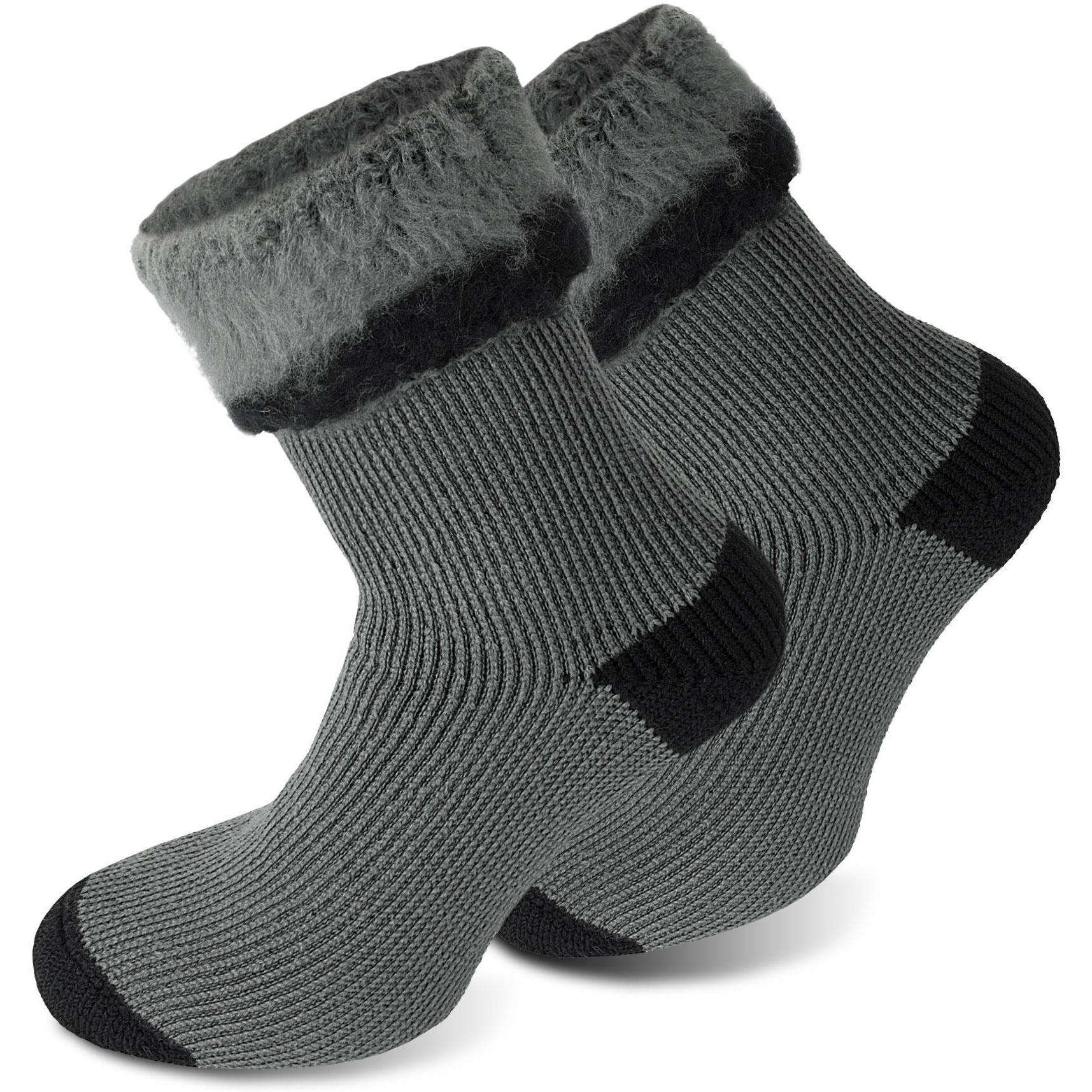 Polar Husky, Herren, Socken, 1 Paar Wintersocken Extrem Hot, Grau, (Einzelpack, 47 - 50)
