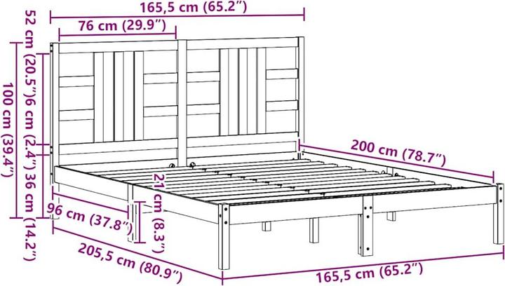 Produktbild vidaXL Mahala (160 x 200 cm)