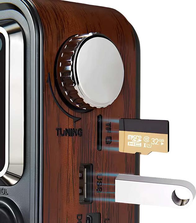 Actual product image Avizar Retro-Radio mit USB-MP3-Player (FM, Radio Frequency (RF))