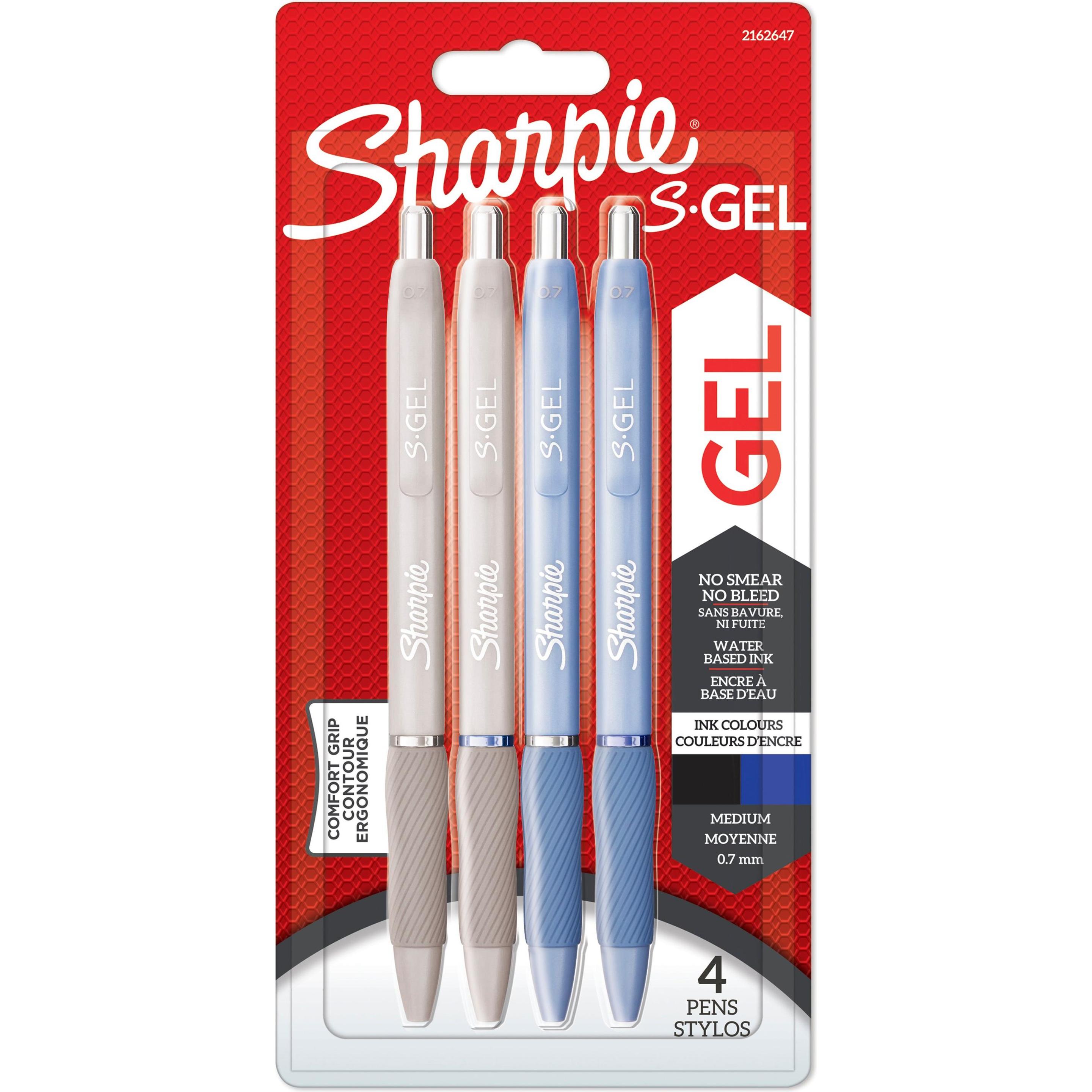 Sharpie, Penne, Penna gel S-Gel Fashion Set di 4 Frost+Pearl (Effetto perla, Blu, 4 x)