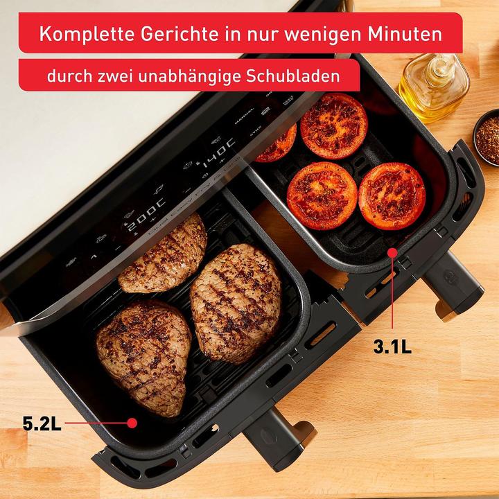 Productafbeelding Tefal EY905D Dual Easy Fry & Grill, roestvrij staal