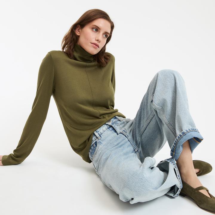 Produktbild La Redoute Collections Rollkragenpullover aus Feinstrick (S)