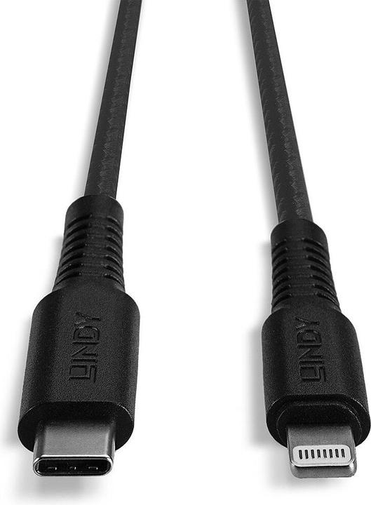 Produktbild Lindy 31287 Lightning-Kabel 2 m Schwarz (2 m, USB 2.0)