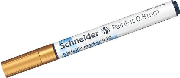 Immagine prodotto Schneider Paint-It 010 Marchio metallizzato, 0,8 mm, argento metallizzato (oro metallizzato, 0.80 mm, 1 x)