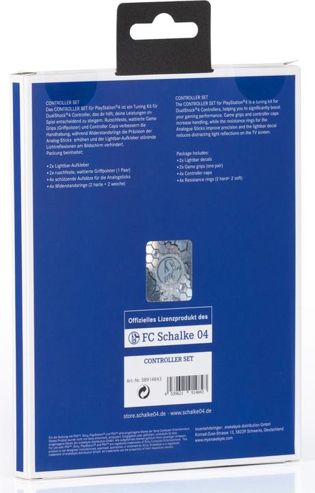 Produktbild Snakebyte PS4 Controller-Set Schalke 04 (ohne Controller) (Playstation Classic)