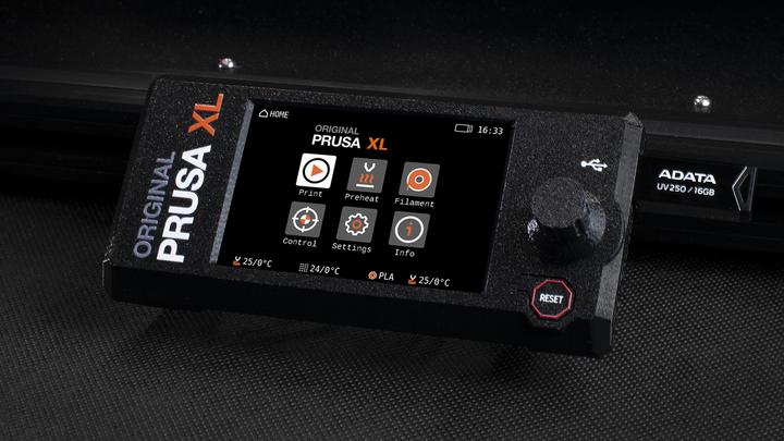 Actual product image Prusa 3D printer XL with 2 extruder/tool ​​head
