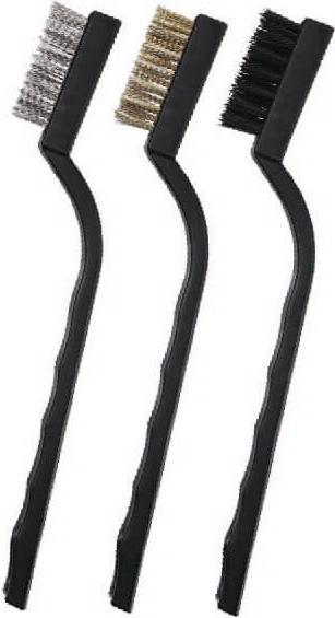 Actual product image North Brush set for 3D Printers 3 Brushes (Nylon, Brass and Steel) (Accessories)