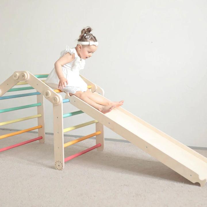 Produktbild Montessori Flexi-Struttura da arrampicata für Bambini (Set M mit Scivolo) Chiaro