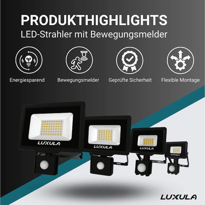 Image du produit Luxula Projecteur à LED (2000 lm, IP65)