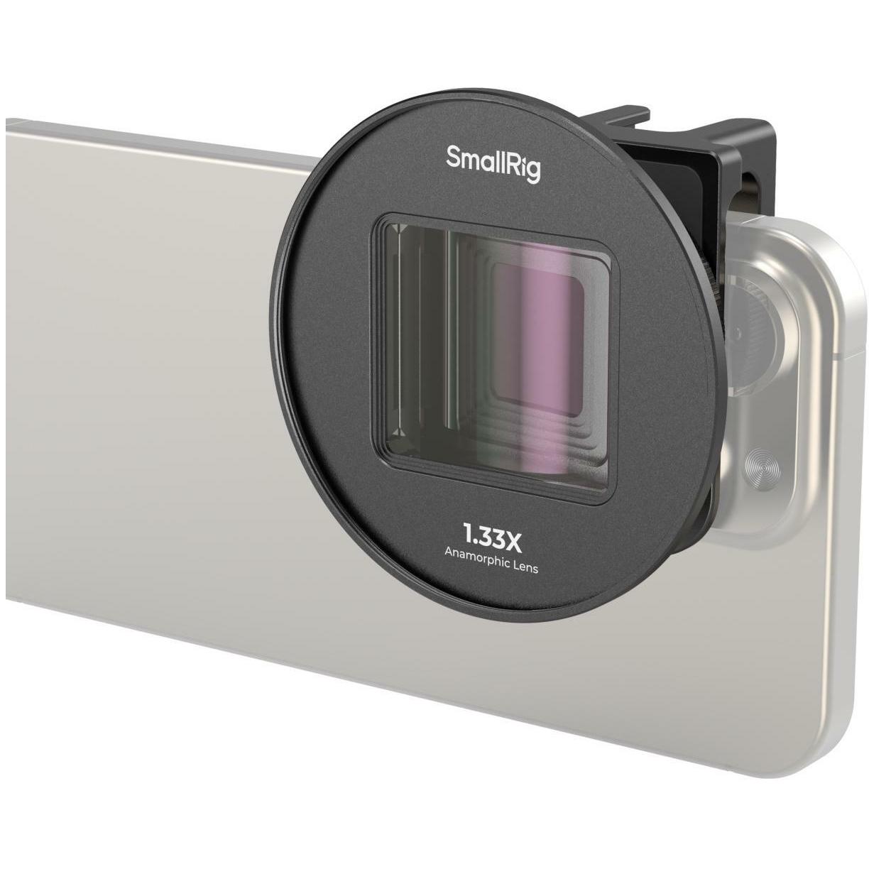 SmallRig Anamorphic Lens for Mobile Phone (T-mount) (Diverses Video Zubehör), Video Zubehör, Schwarz