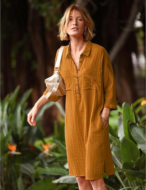 Produktbild Anne Weyburn Knielanges Kleid aus reiner Baumwolle (52)