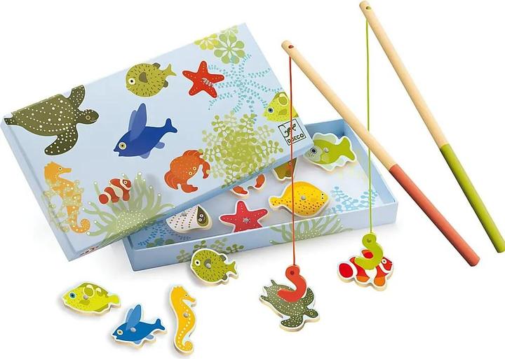 Djeco Magnetspiel Fishing Tropic (Multilingue, 1 - 2 Joueur)
