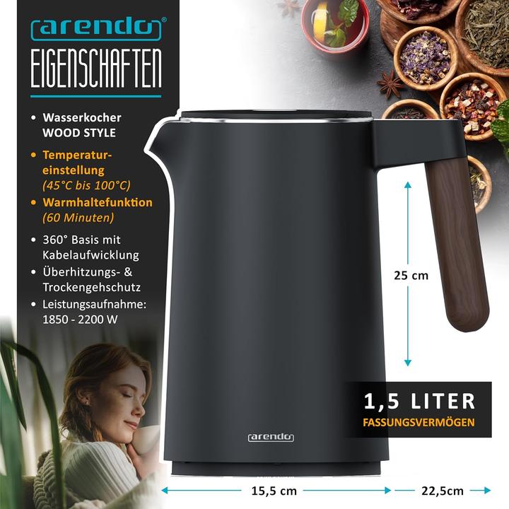 Produktbild Arendo Wasserkocher (1.50 l)