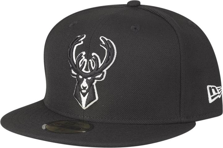 Actual product image New Era 59Fifty Fitted Cap - NBA Milwaukee Bucks noir (7 7/8)