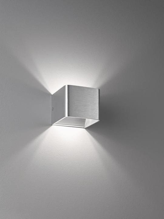Actual product image Fischer & Honsel Honsel Dan LED wall light 4.5W warm white aluminium 30256 (500 lm)
