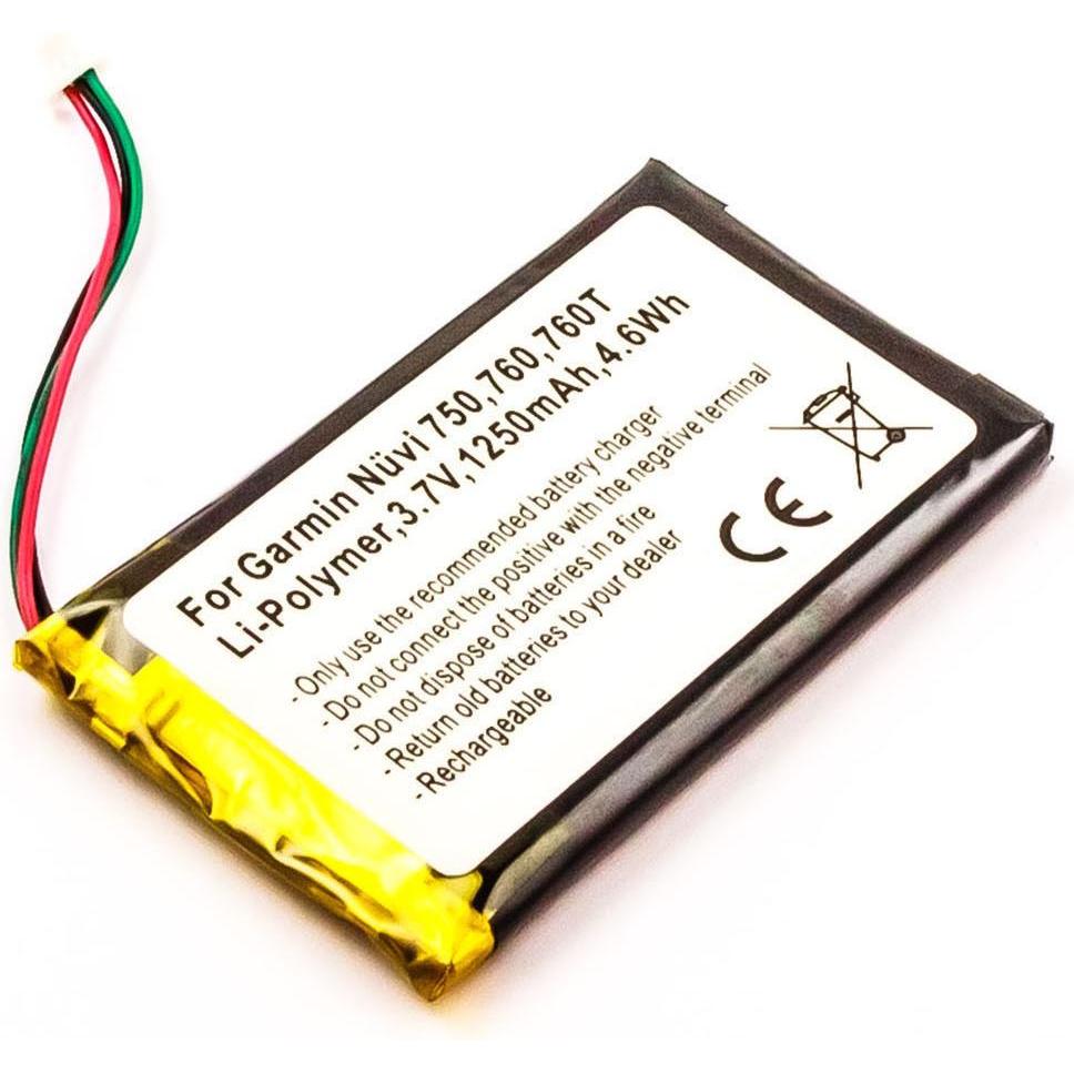 Thumbnail - AGI, Fahrzeug Navigation Zubehör, 79410 - Batterie/Akku - Schwarz - Lithium Polymer (LiPo) - 1250 mAh - 3,7 V - 59