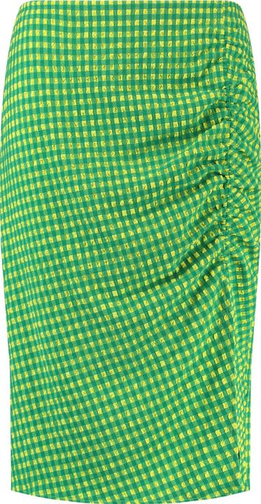 Produktbild Samoon Midirock mit Raffung und Schlitz Rock lang weit - 63298 (48)
