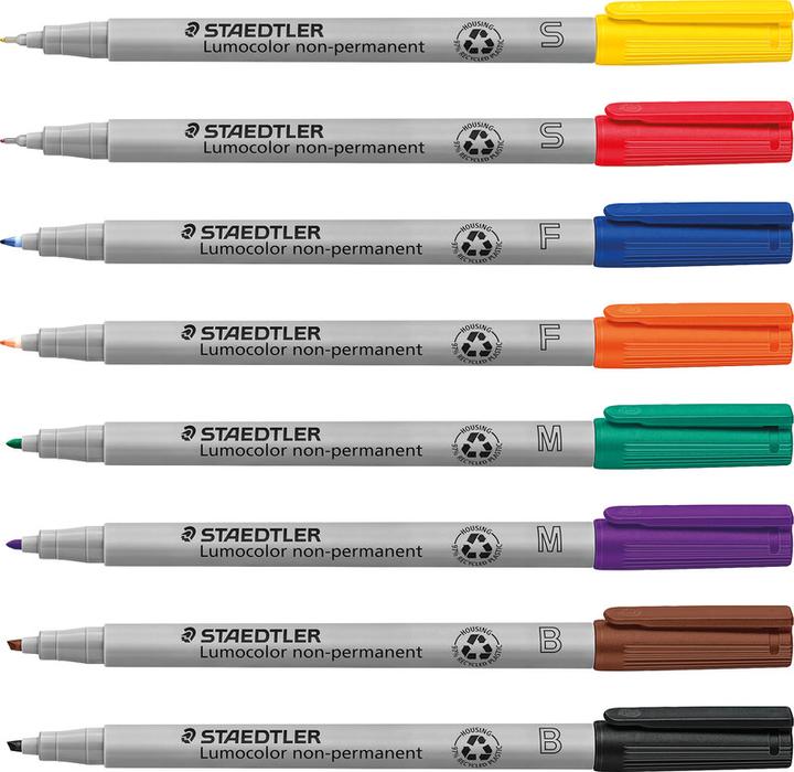 Image du produit Staedtler Lumocolor non-permanent (Vert, 0.60 mm, 10 x)