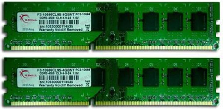 Produktbild G.Skill Value (2 x 4GB, 1333 MHz, DDR3-RAM, DIMM)