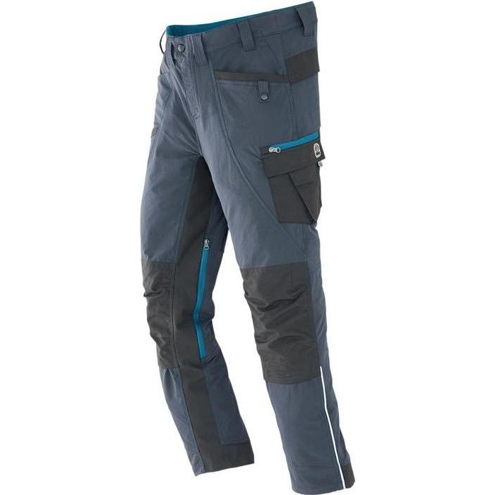 Terrax, Arbeitshose, Arbeitshose Workwear Gr.56 anthrazit/petrol (56)