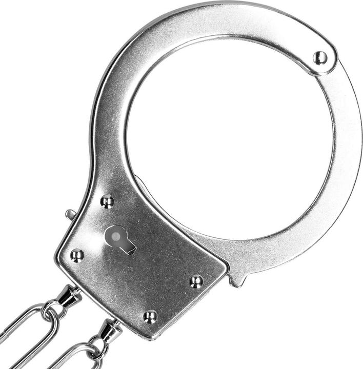 Actual product image Ouch! Metal Hand Cuffs - Silver