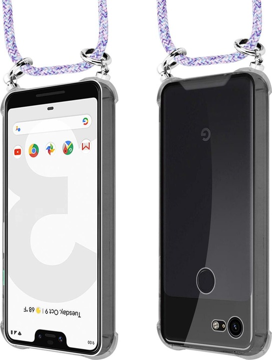 Produktbild Cadorabo TPU Handy Kette SILBER Cover