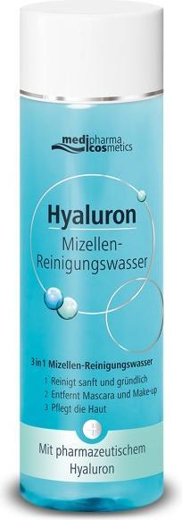 Actual product image Medipharma cosmetics Hyaluron Micellar Cleansing Water, 200 ml solution (Cleansing lotion, 200 ml)