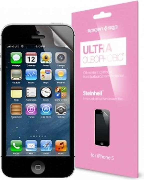 Actual product image Spigen Steinheil iPhone SE 5S SGP Oil Resistant Protective Films (Set of 2) (2 Piece, Apple iPhone SE)