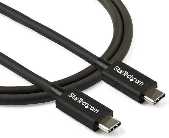 Immagine prodotto StarTech com Cavo Thunderbolt 3 a Thunderbolt 3 USB-C da 0,8m - 40Gbps, Maschio, Maschio, 0,8 m, Ner (0.80 m, USB 3.2)
