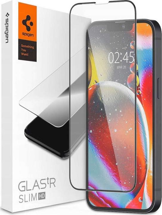 Immagine prodotto Spigen tempered glass Glas.TR Slim FC for iPhone 13 Mini black (1 pz., Apple iPhone 13 mini)