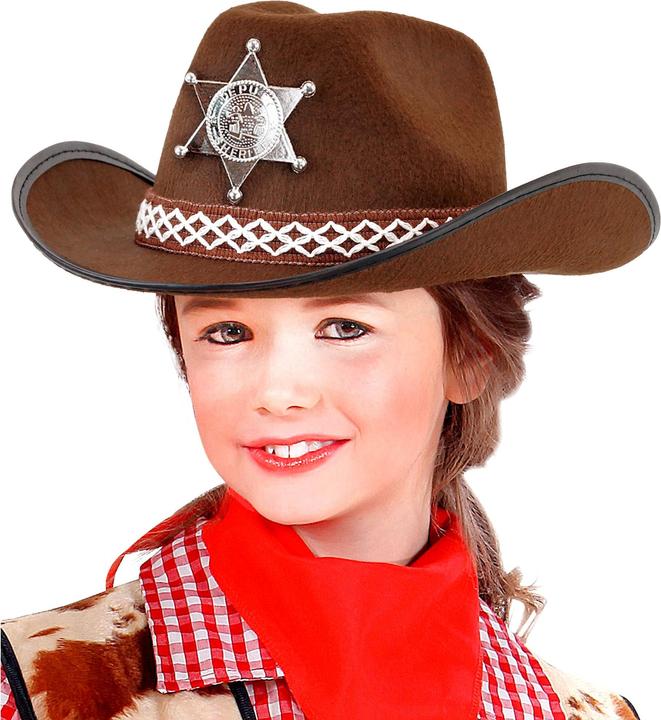 Produktbild Magni WIDMANN Cowboyhut mit Sherifstern braun Kindergrösse