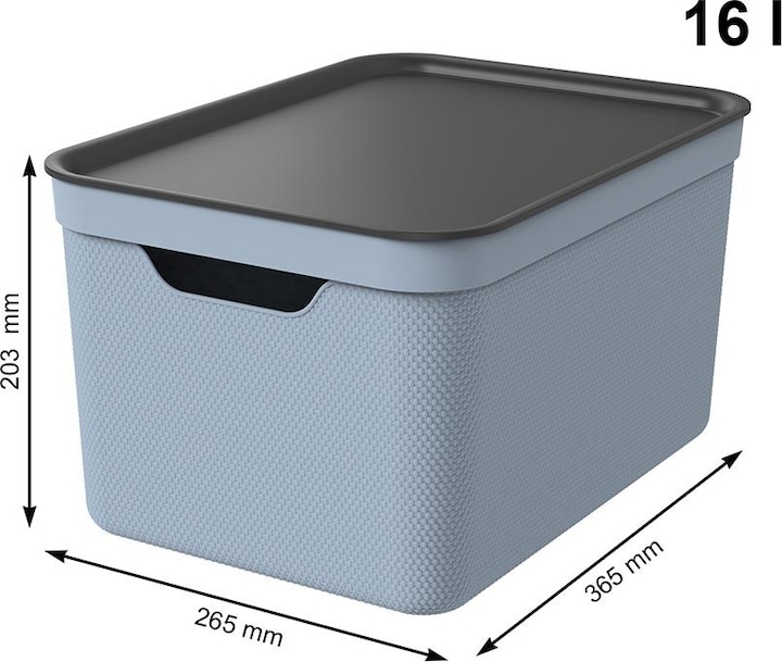 Produktbild Rotho 3er Set Dekobox mit Deckel (36.5 x 26.5 x 20.5 cm, 16 l)