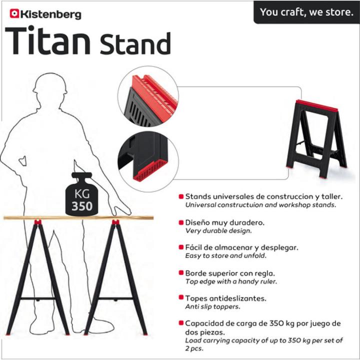 Actual product image Kistenberg Workshop Titan Stand (61 cm, 41.50 cm)
