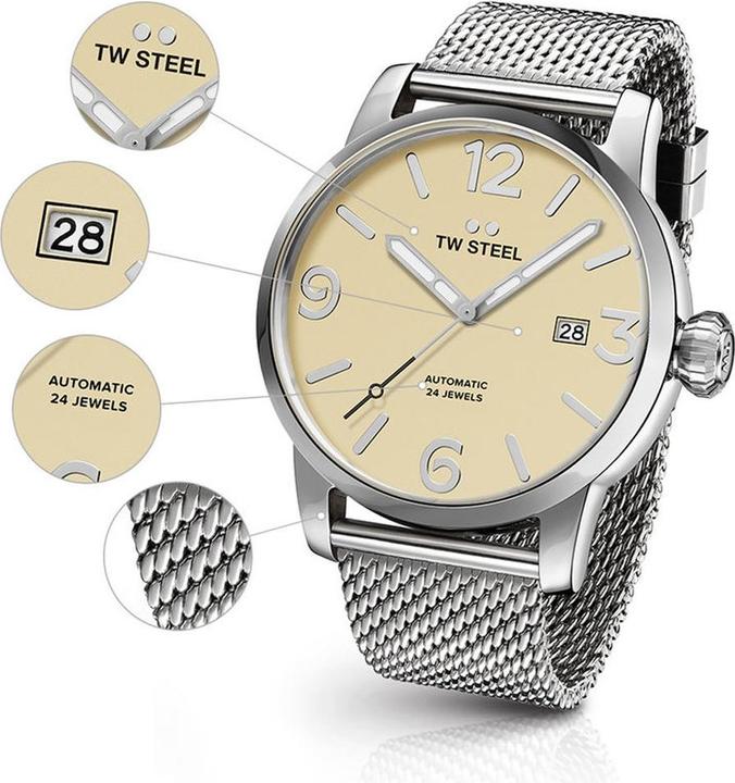 Immagine prodotto TW Steel Maverick Automatico (Orologio da polso analogico, 48 mm)