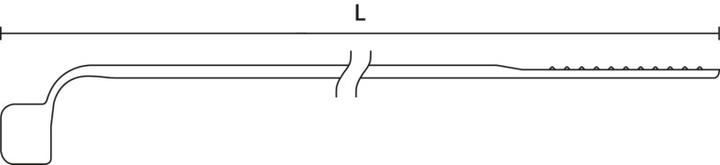 Immagine prodotto HellermannTyton Fascetta con testa angolata a 90° naturale 150 mm x 3,3 mm, 118-00089 (Fascette in plastica, 150 mm, 100 pz.)