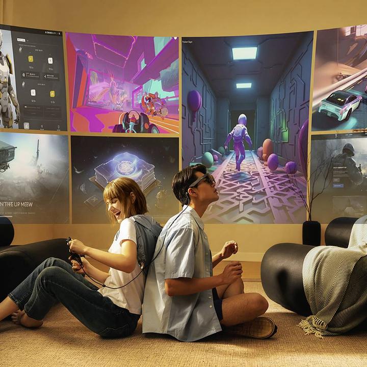 Produktbild TCL RayNeo RayNeo NXTWEAR S+ AR-Brille Schwarz mit integriertem Soundsystem