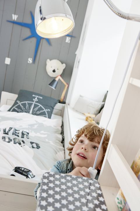 Immagine prodotto Lifetime Kidsrooms Letto per bambini Cameretta per bambini Avventura letto base con rete a doghe avvolgibile (90 x 200 cm)