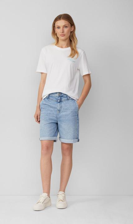 Produktbild S.Oliver T-Shirt Jersey-T-Shirt mit Frontprint und Schmuckperlen (38)