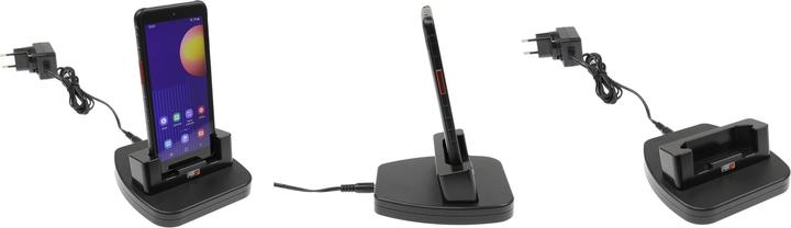 Produktbild Brodit 216368 Tisch-Ladestation 1-Fach Handy Ladegerät Samsung Galaxy Xcover 5 Schwarz (10 W)