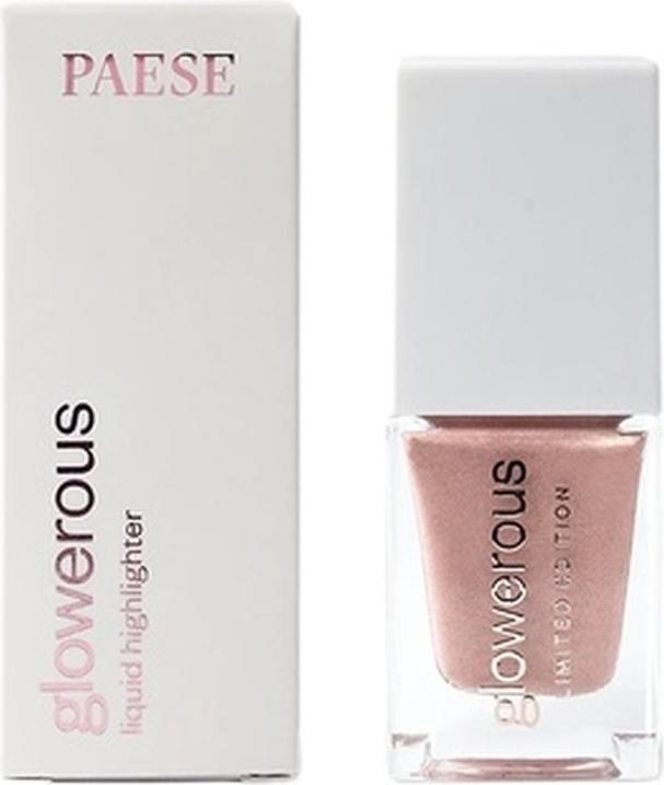 Paese Glowerous Limited Edition Liquid Face & Body Highlighter Sparkle Rose 16Ml (Sparkle Rose, Highlighter)
