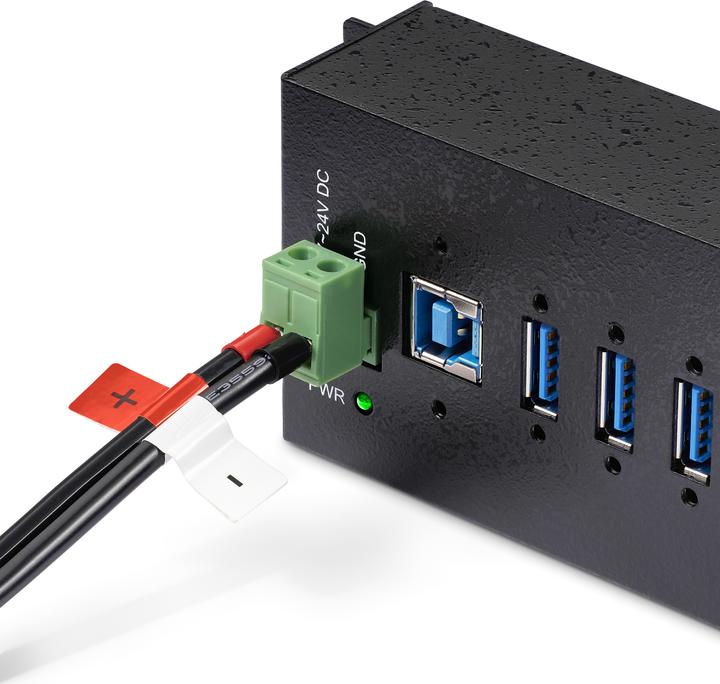 Actual product image StarTech COM 24V6.6A/158.4W Universal DC Power Adapter Power Supply for Industrial USB Hubs and Othe (158.40 W)