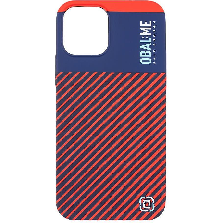 Obal:Me Flossy Stripes Case für Apple iPhone 12/12 Pro blau/rot (Realme 12 Pro+, Apple iPhone 12), Cover smartphone, Blu, Rosso