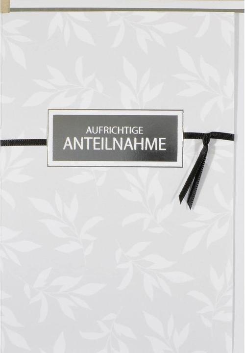 Produktbild ABC Trauerkarte Aufrichtige Anteilnahme B6 (1 Stk.)