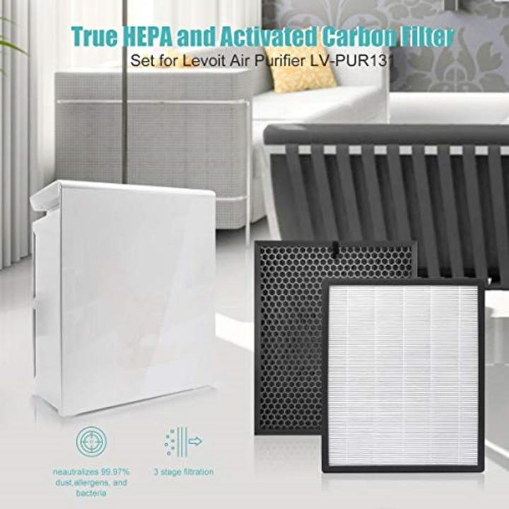 Actual product image Keepow 2 replacement filters for Levoit LV-PUR131 (2 x)