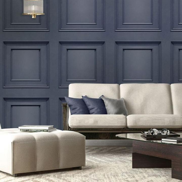 Immagine prodotto Belgravia Carta da parati testurizzata con pannelli in legno Amara (53 x 1000 cm)