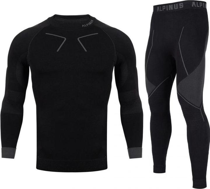 Actual product image Alpinus Thermounterwäsche Tactical Base Layer Set schwarz und grau (S)