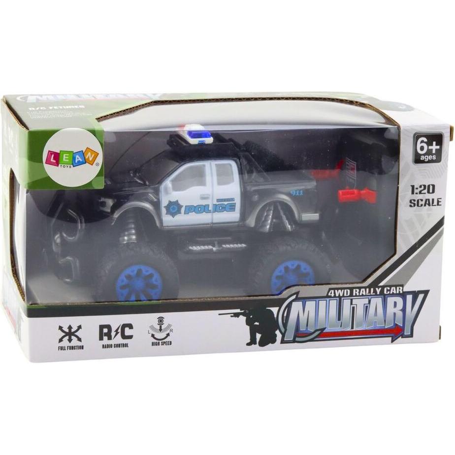 Lean Toys Ferngesteuertes Gelände-Polizeiauto RC 1:20