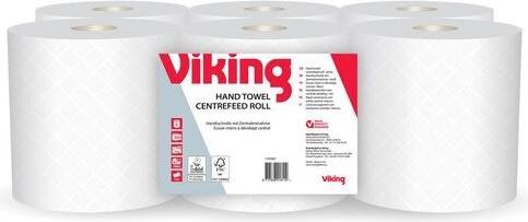 Actual product image Viking Towel roll White 2-ply 1191867 6 pieces (6x)