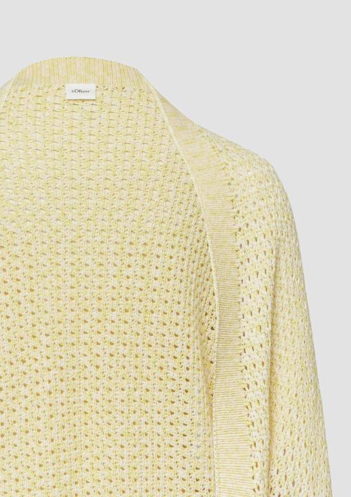 Produktbild s.Oliver Leichter Strick-Poncho aus Baumwollmix in O-Shape (One Size)