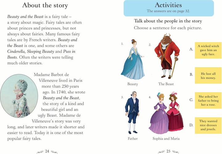 Produktbild Usborne English Readers Level 1: Beauty and the Beast (Englisch, Mairi Mackinnon, 2017)